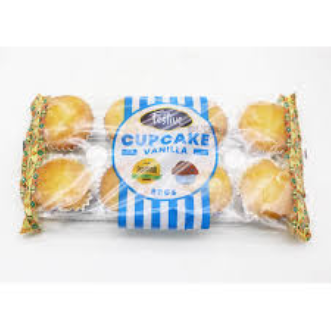 FESTIVE CUPCAKE 8PC VANILLA 200G